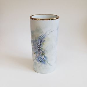 Hand painted vase vintagev 1980s